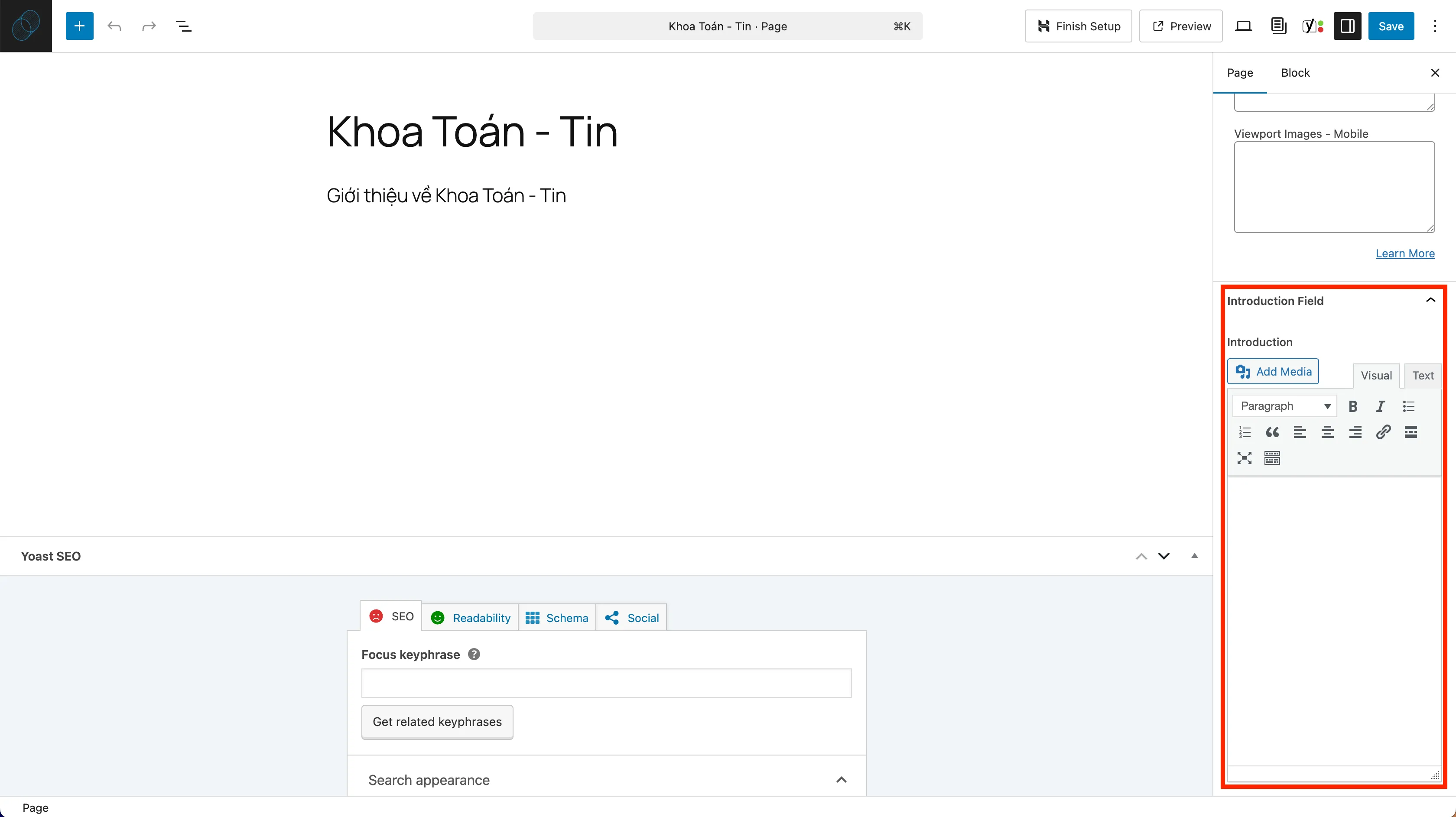 Chỉnh sửa câu giới thiệu
