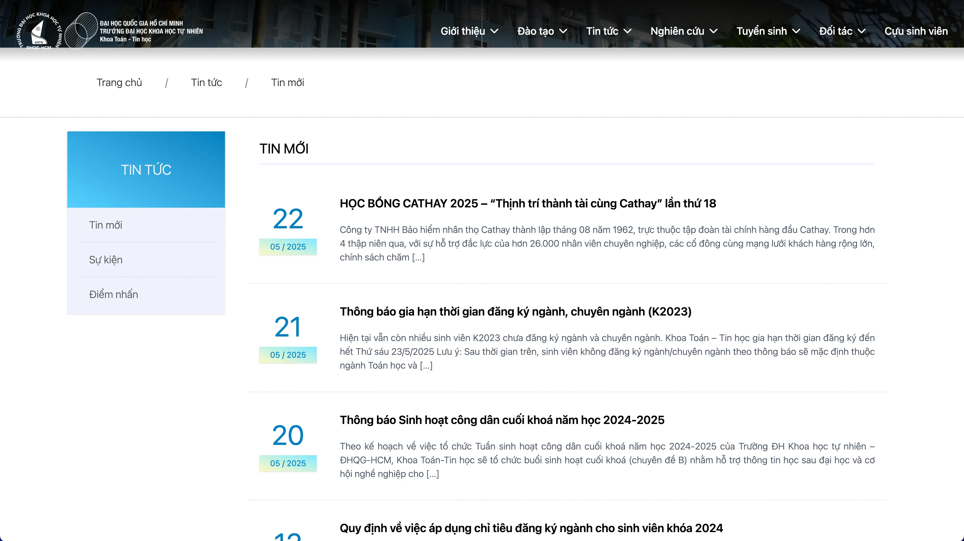 Danh sách bài viết